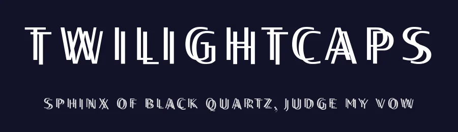 TwilightCaps — Display Font — thumbnail 2