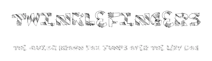 TwinkleFingers by Xerographer Fonts Max Infeld — Display Font