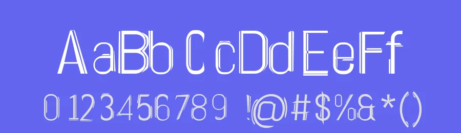 TwinLiner — Display Font — thumbnail 3