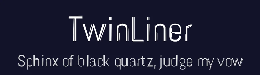 TwinLiner — Display Font — thumbnail 2