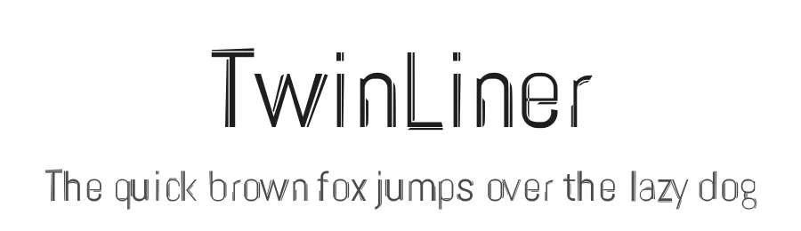 TwinLiner — Display Font