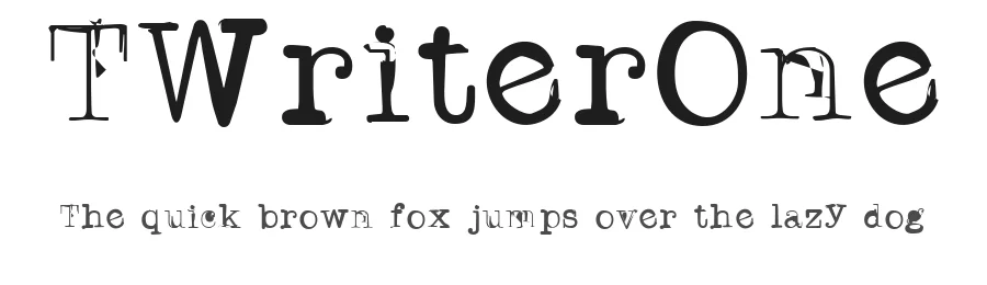TWriterOne — Display Font
