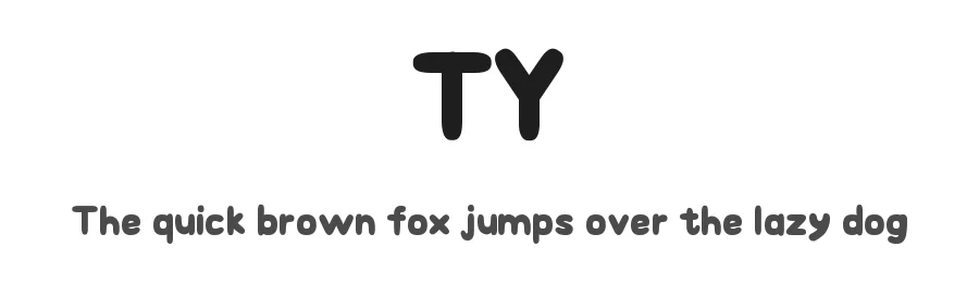 TY — Display Font