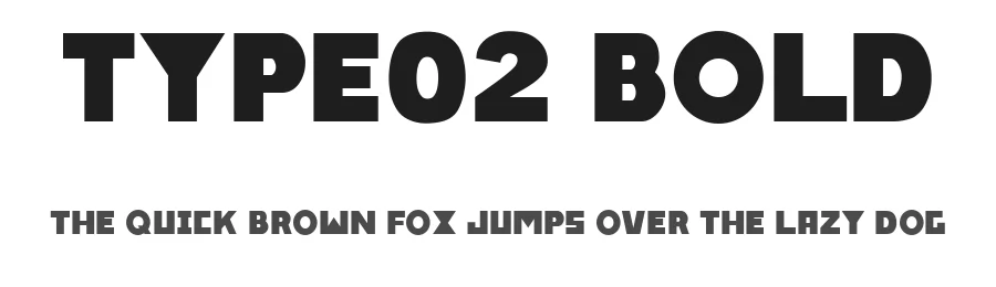 Type02 Bold — Display Font