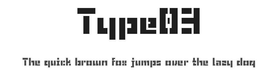 Type03 — Display Font