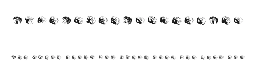 TypeBoxesRoundedTwo — Display Font