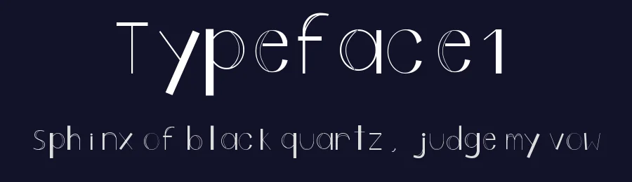 Typeface1 — Display Font — thumbnail 2