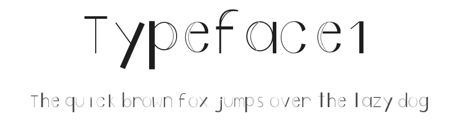 Typeface1 — Display Font