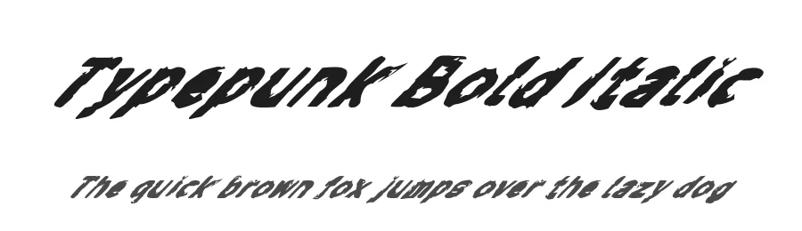 Typepunk Bold Italic by GGBotNet — Display Font