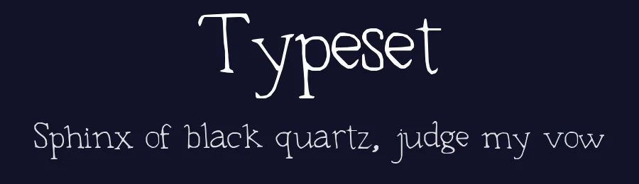 Typeset — Display Font — thumbnail 2