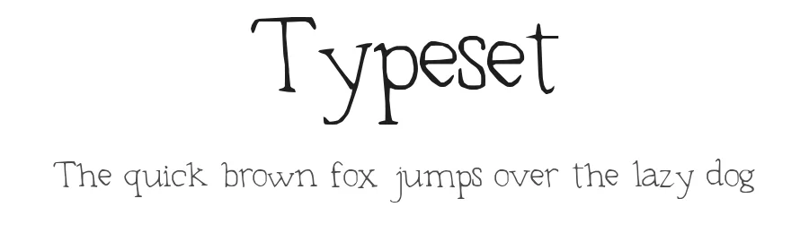 Typeset — Display Font