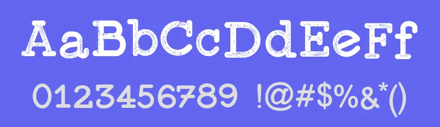 Typewriter Press1 by galdinocartum@gmail.com — Display Font — thumbnail 3