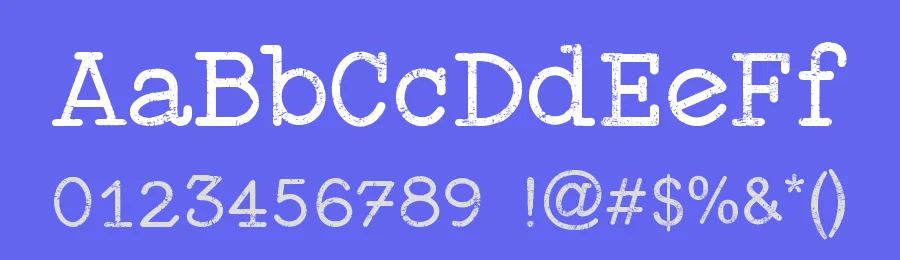 Typewriter Style by galdinootten@msn.com — Display Font — thumbnail 3
