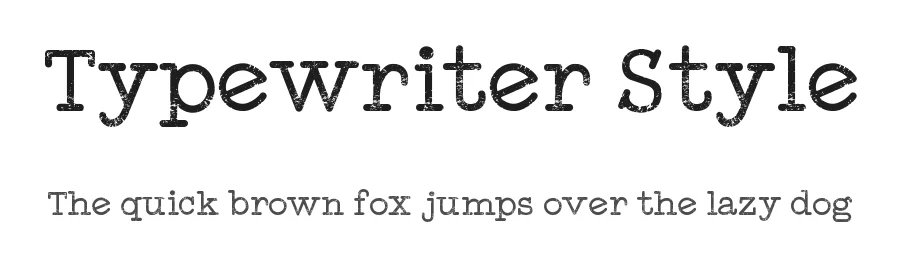Typewriter Style by galdinootten@msn.com — Display Font