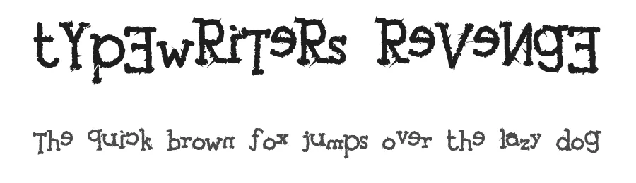 tYpEwRiTeRs ReVeNgE — Display Font