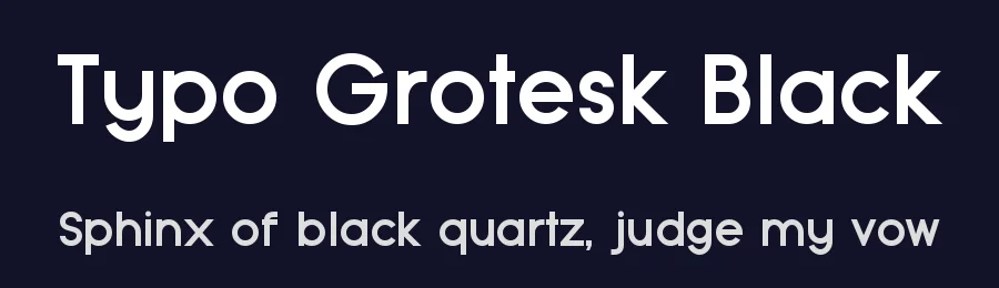Typo Grotesk Black — Display Font — thumbnail 2