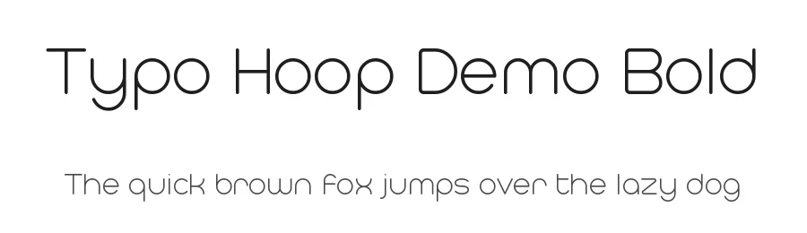 Typo Hoop Demo Bold by Mehmet Abacı — Display Font