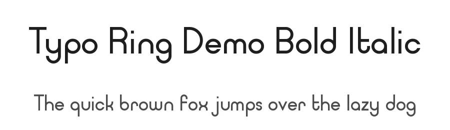 Typo Ring Demo Bold Italic by Mehmet Abacı — Display Font