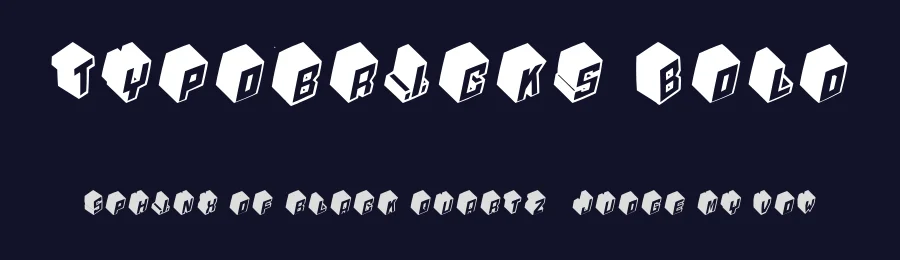 Typobricks Bold — Display Font — thumbnail 2