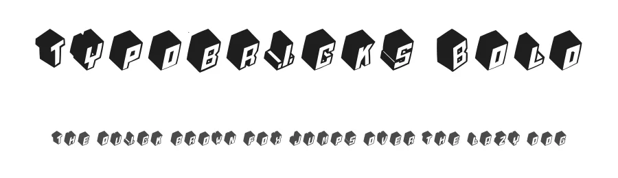 Typobricks Bold — Display Font