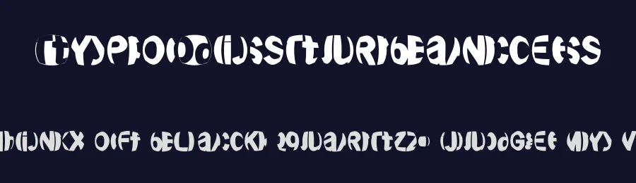 TypoDisturbances — Display Font — thumbnail 2