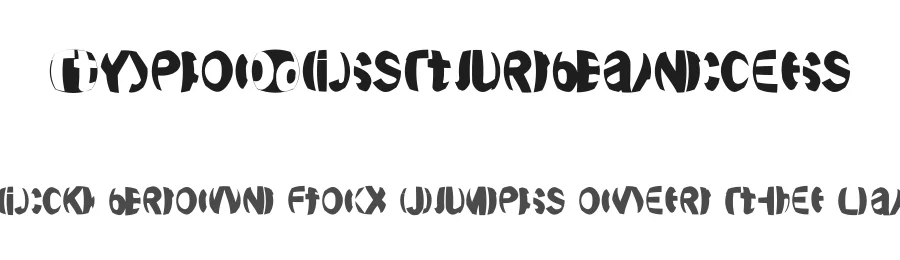 TypoDisturbances — Display Font