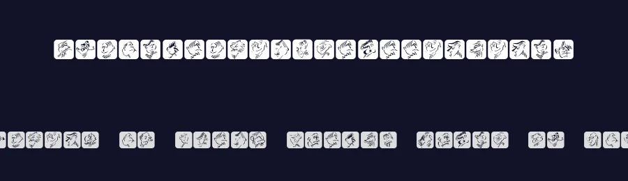 TypographicHeadPaintings — Display Font — thumbnail 2