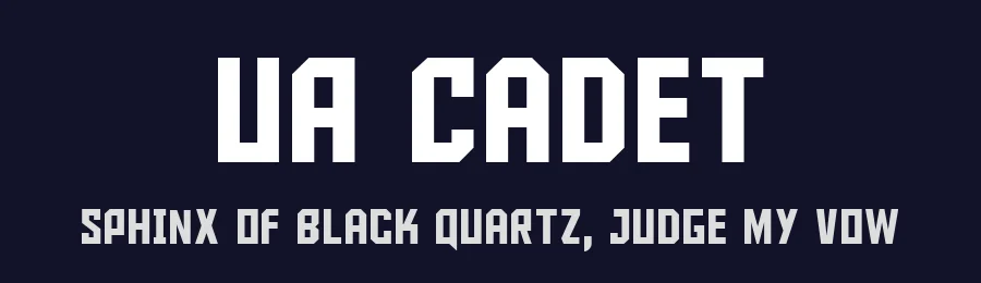 UA Cadet — Display Font — thumbnail 2