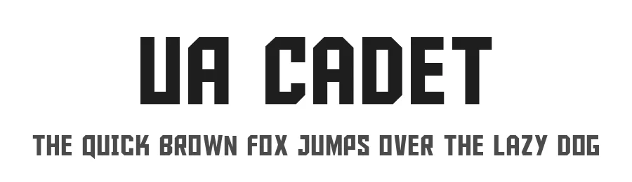 UA Cadet — Display Font