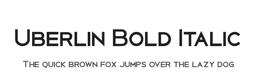 Uberlin Bold Italic by Antonio Rodrigues Jr — Display Font