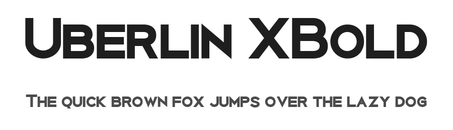 Uberlin XBold by Antonio Rodrigues Jr — Display Font