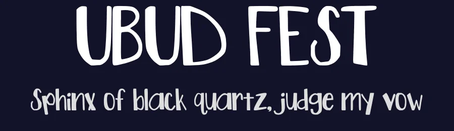 UBUD FEST — Display Font — thumbnail 2