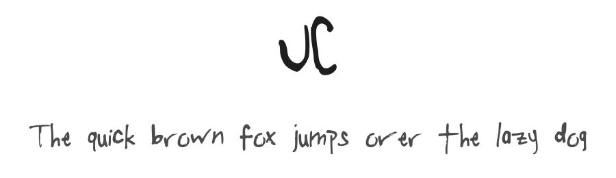 UC — Display Font