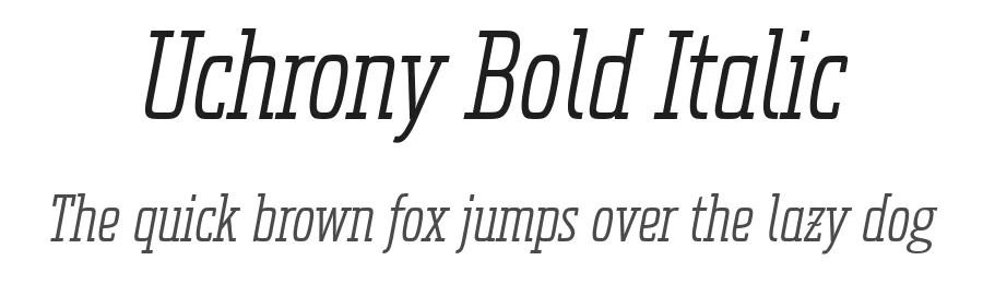 Uchrony Bold Italic by Fernando Haro — Display Font