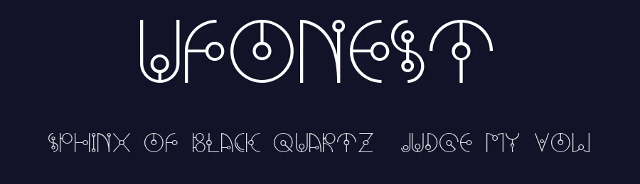 UFONEST by Adam Robinson — Display Font — thumbnail 2