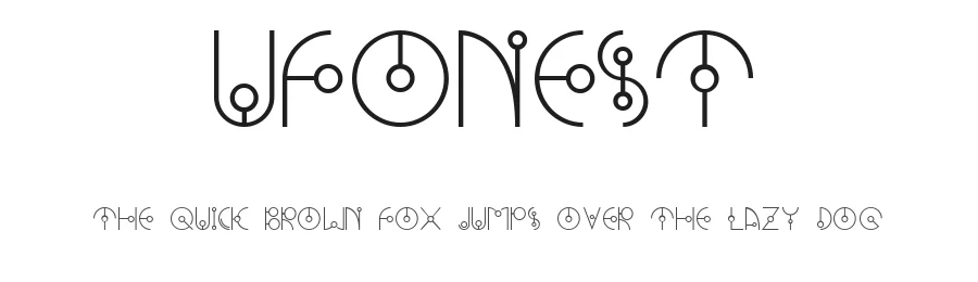UFONEST by Adam Robinson — Display Font