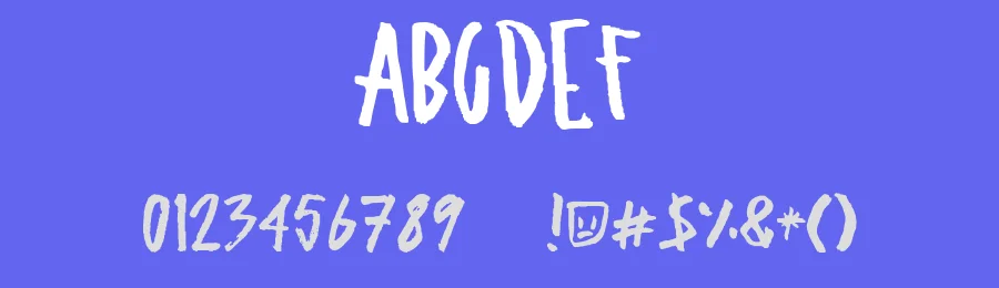 ugly boy aspek hndz — Display Font — thumbnail 3