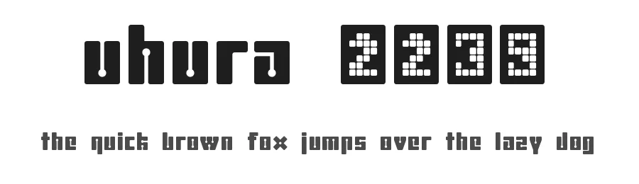 uhura 2239 — Display Font