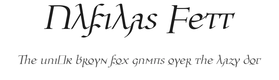 Ulfilas Fett by Robert Pfeffer, Hessen. — Display Font