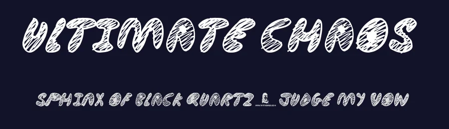 Ultimate Chaos — Display Font — thumbnail 2