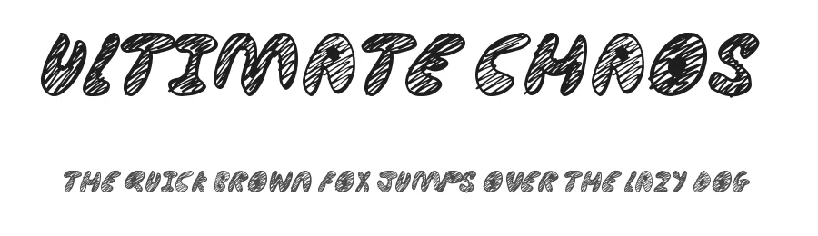 Ultimate Chaos — Display Font
