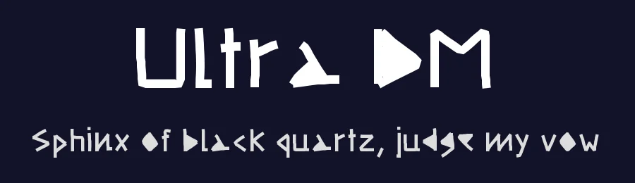 Ultra DM by Andrei Olaru — Display Font — thumbnail 2