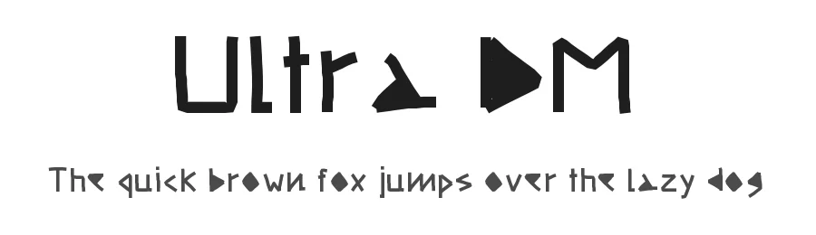 Ultra DM by Andrei Olaru — Display Font