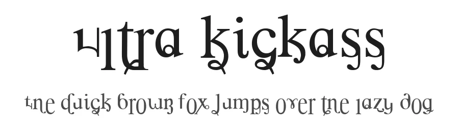 Ultra Kickass — Display Font