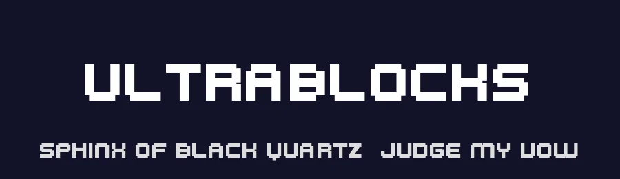 UltraBlocks — Display Font — thumbnail 2