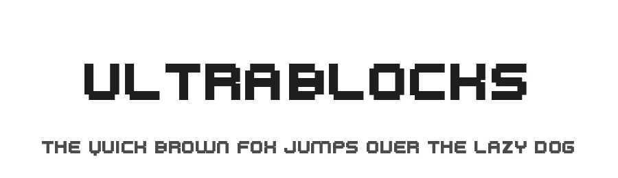 UltraBlocks — Display Font