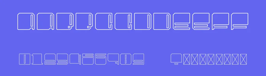 UltraSquared Outlines by ultrabold kommunikationsdesign GmbH — Display Font — thumbnail 3
