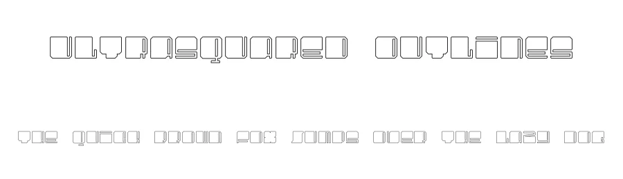 UltraSquared Outlines by ultrabold kommunikationsdesign GmbH — Display Font