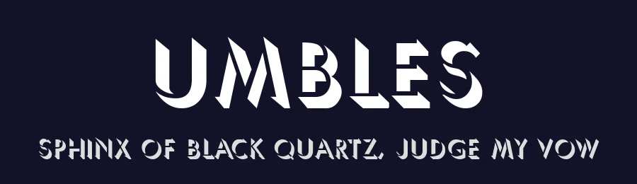 Umbles — Display Font — thumbnail 2