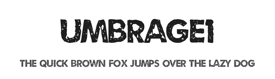 Umbrage1 — Display Font